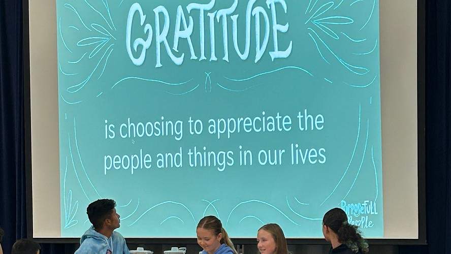 Gratitude definition from CSI's student rally.