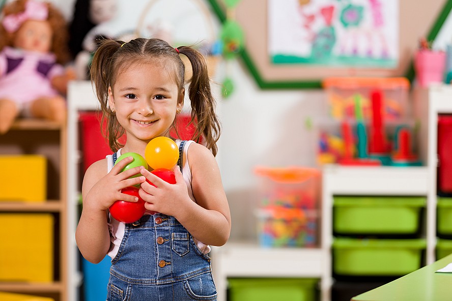 young girl at play