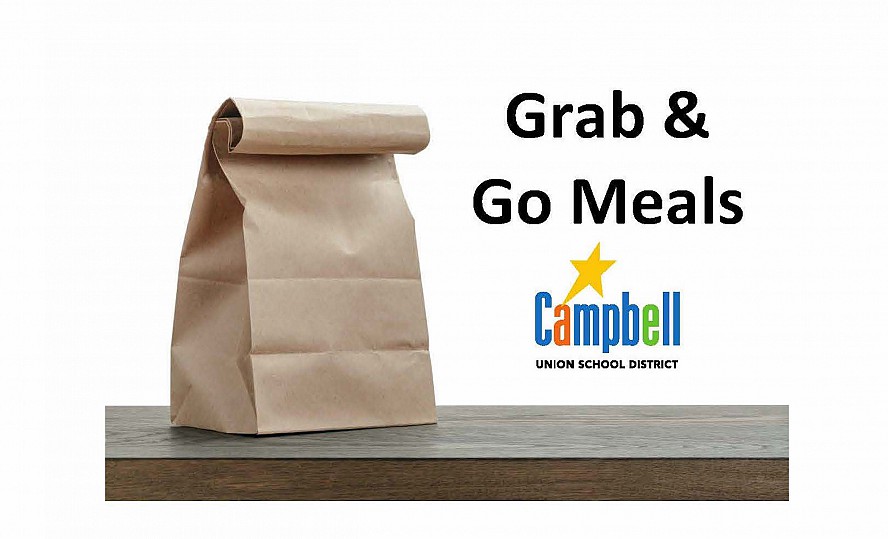 lunch bag with words: Grab and Go