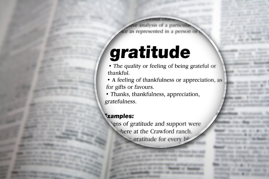 dictionary definition of Gratitude