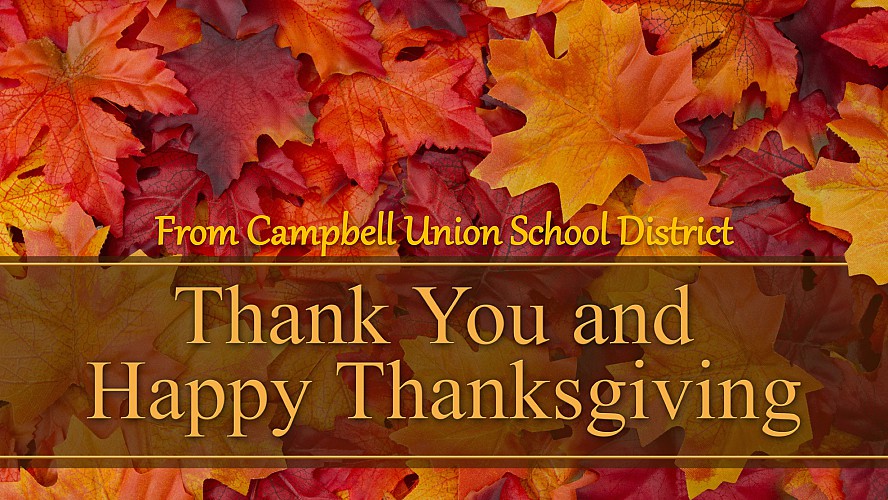 Happy Thanksgiving from Campbell U S D