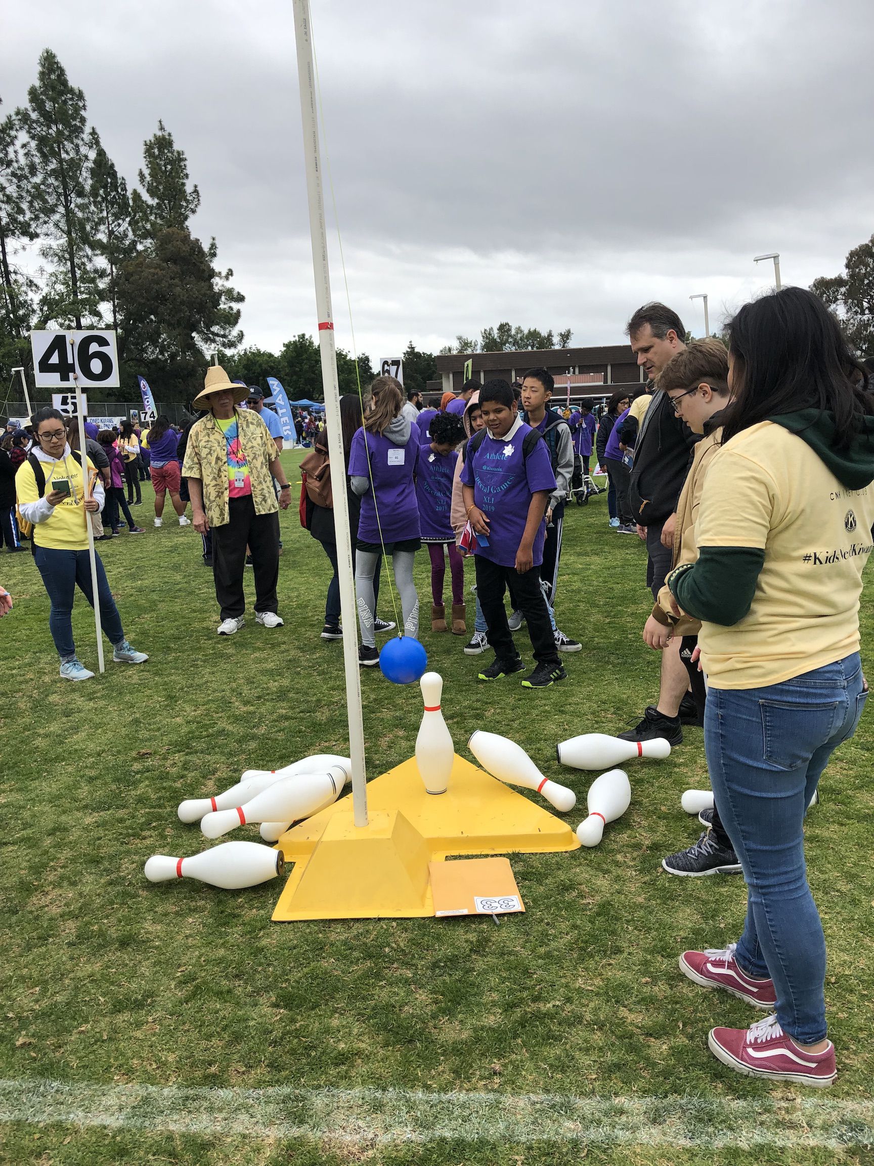 students competing