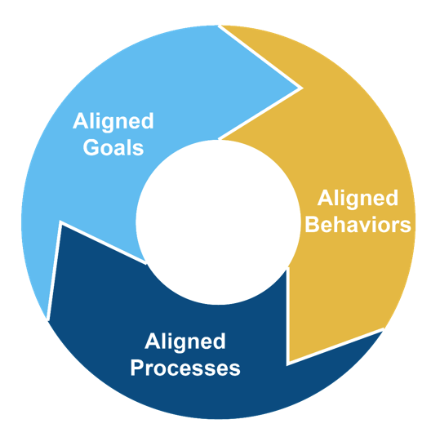 circle illustration of a cycle for improvement