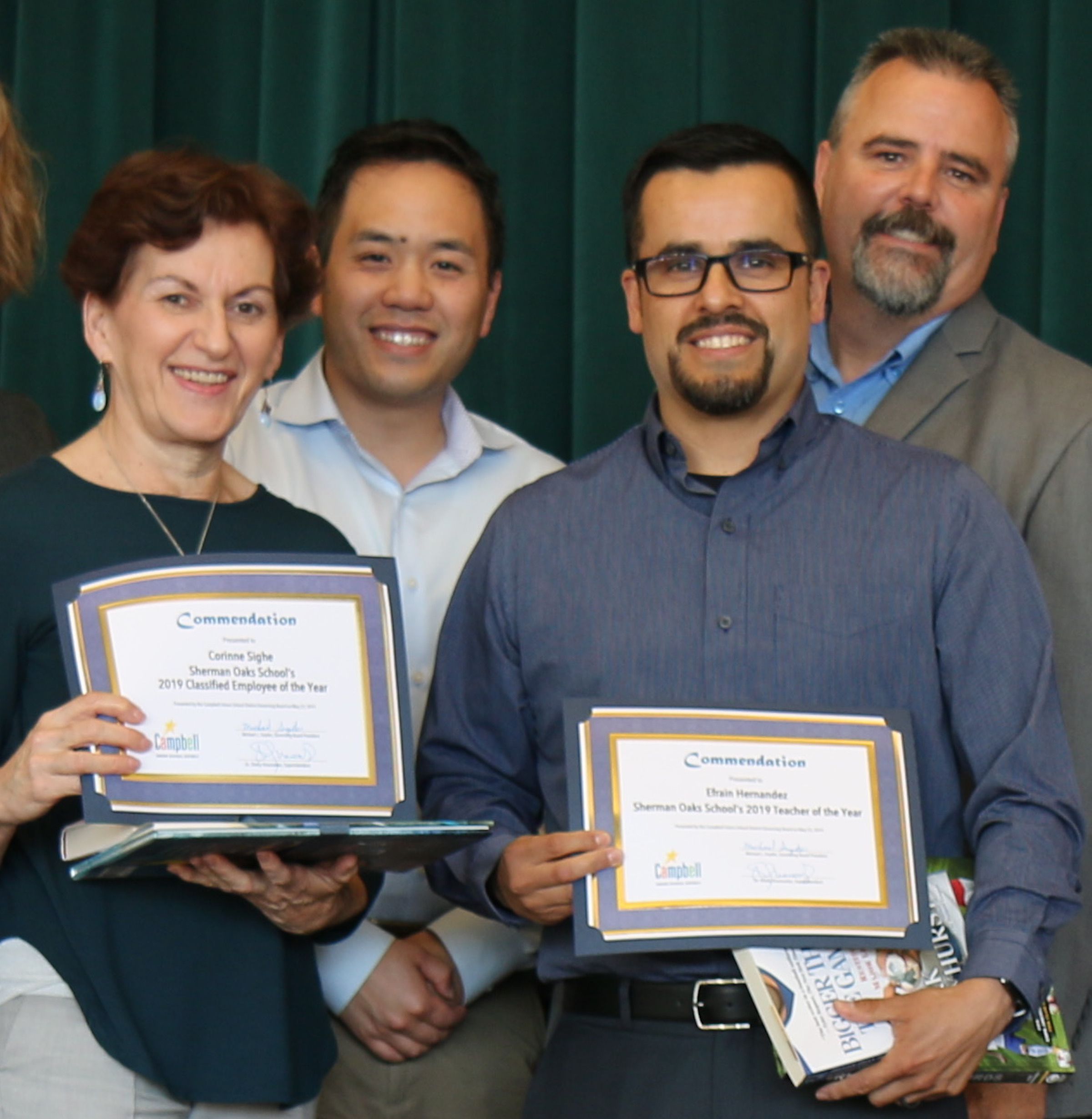 sighe and hernandez with board